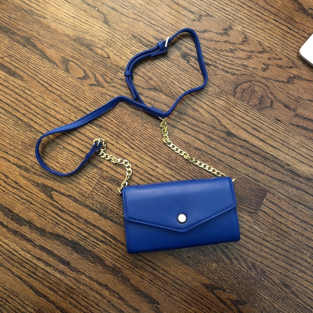 Stella and Max Cobalt Blue Leather Crossbody Bag